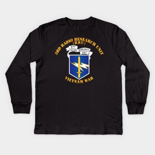 3rd Radio Research Unit Mobile Det  - Vietnam War - Blue Kids Long Sleeve T-Shirt